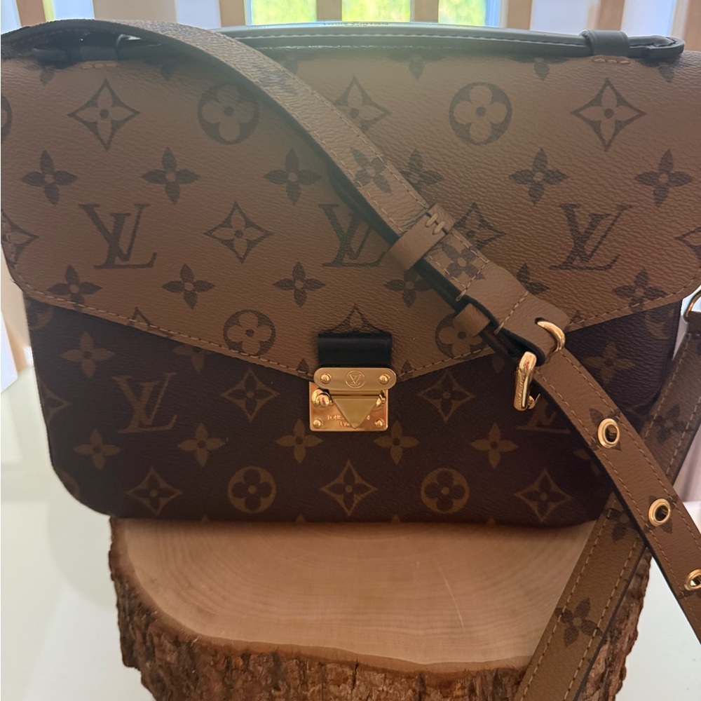 Louis Vuitton Black and Tan Interior Bag